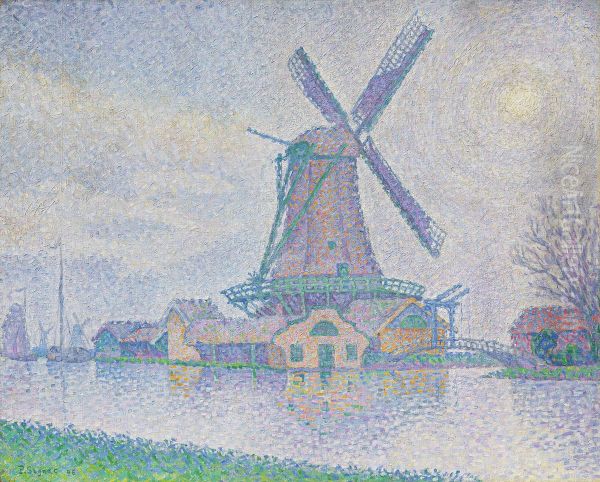 Mill of Edam Oil Painting by Paul Signac