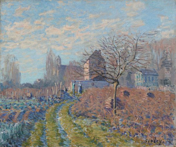 Raureif, Martini-Sommer Oil Painting by Alfred Sisley