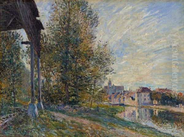 Bei Moret-sur-Loing Oil Painting by Alfred Sisley