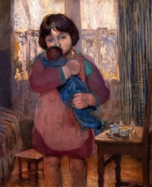 The sick doll Oil Painting by Madeleine Carpentier