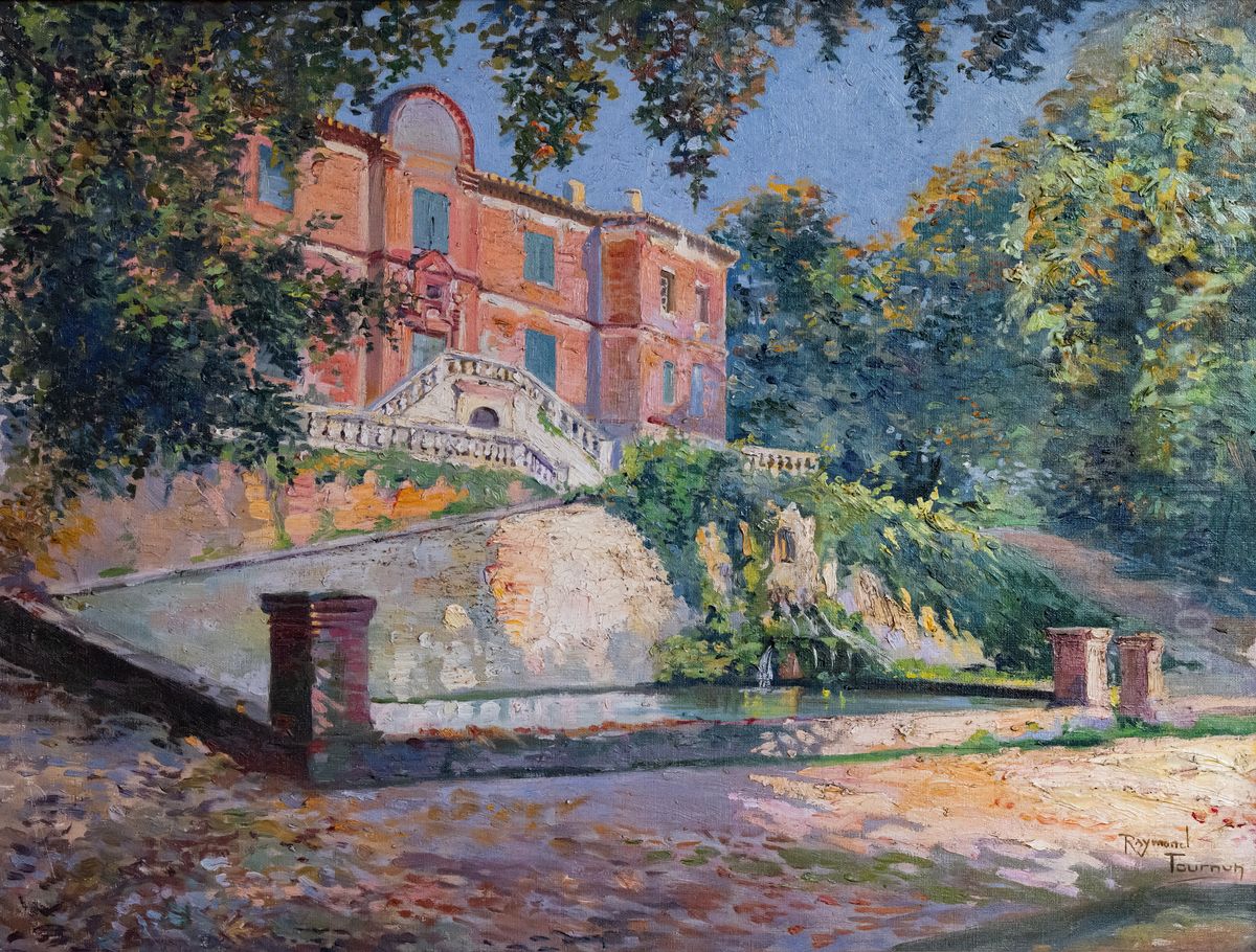 Le Chateau de Foucaud a Gaillac Oil Painting by Raymond Tournon