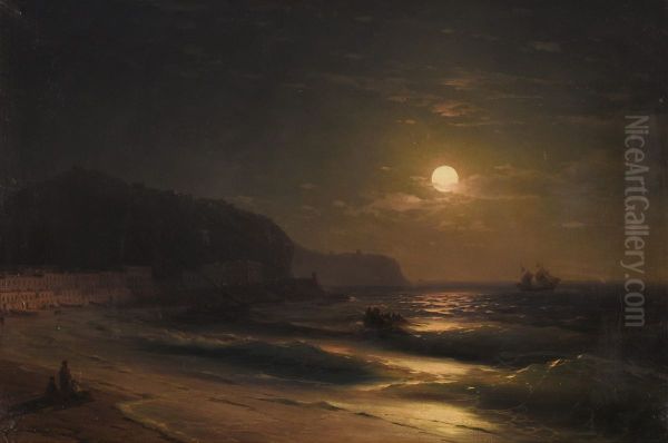 shb mhtaby Oil Painting by Ivan Aivazovsky