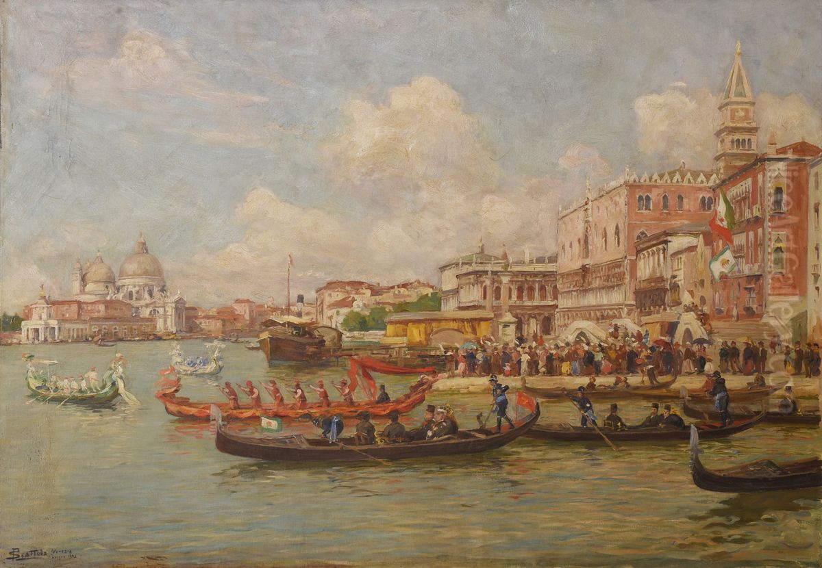sfr mzfraldyn shah qajar bh wnyz Oil Painting by Ferruccio Scattola