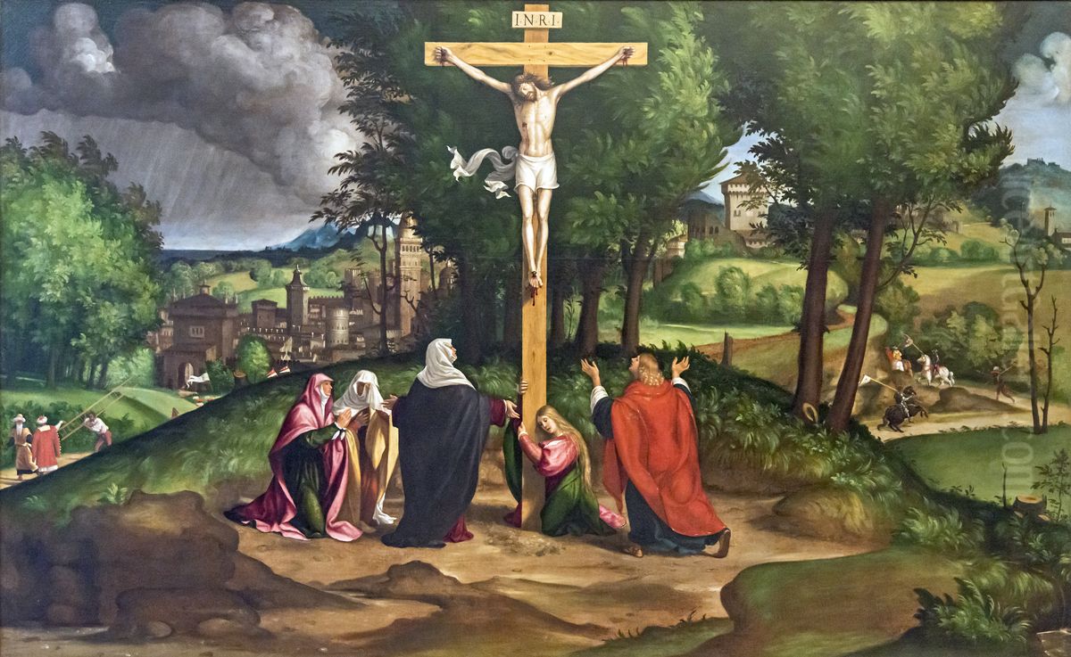 Crocifissione Oil Painting by Andrea Previtali