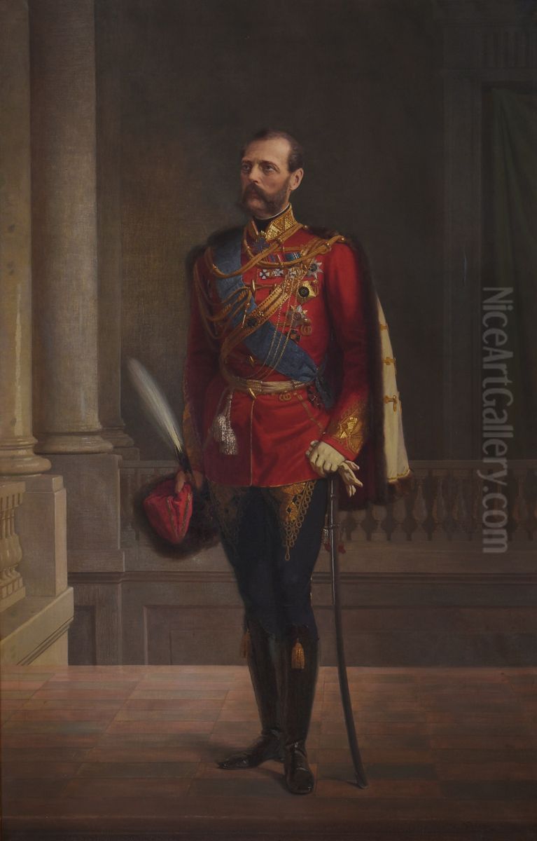 Portrait of Alexander II Oil Painting by Johann Koler