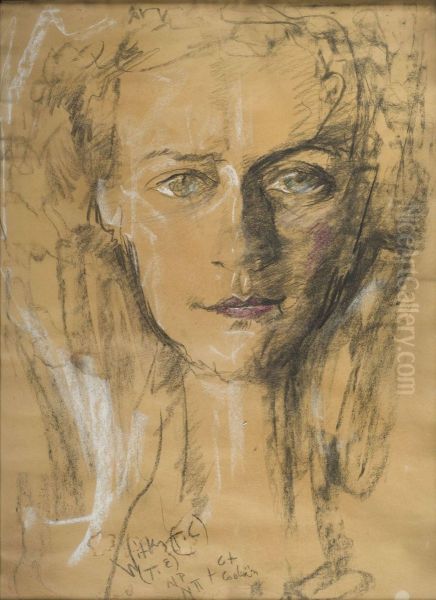 Portret kobiety Oil Painting by Stanislaw Ignacy Witkiewicz