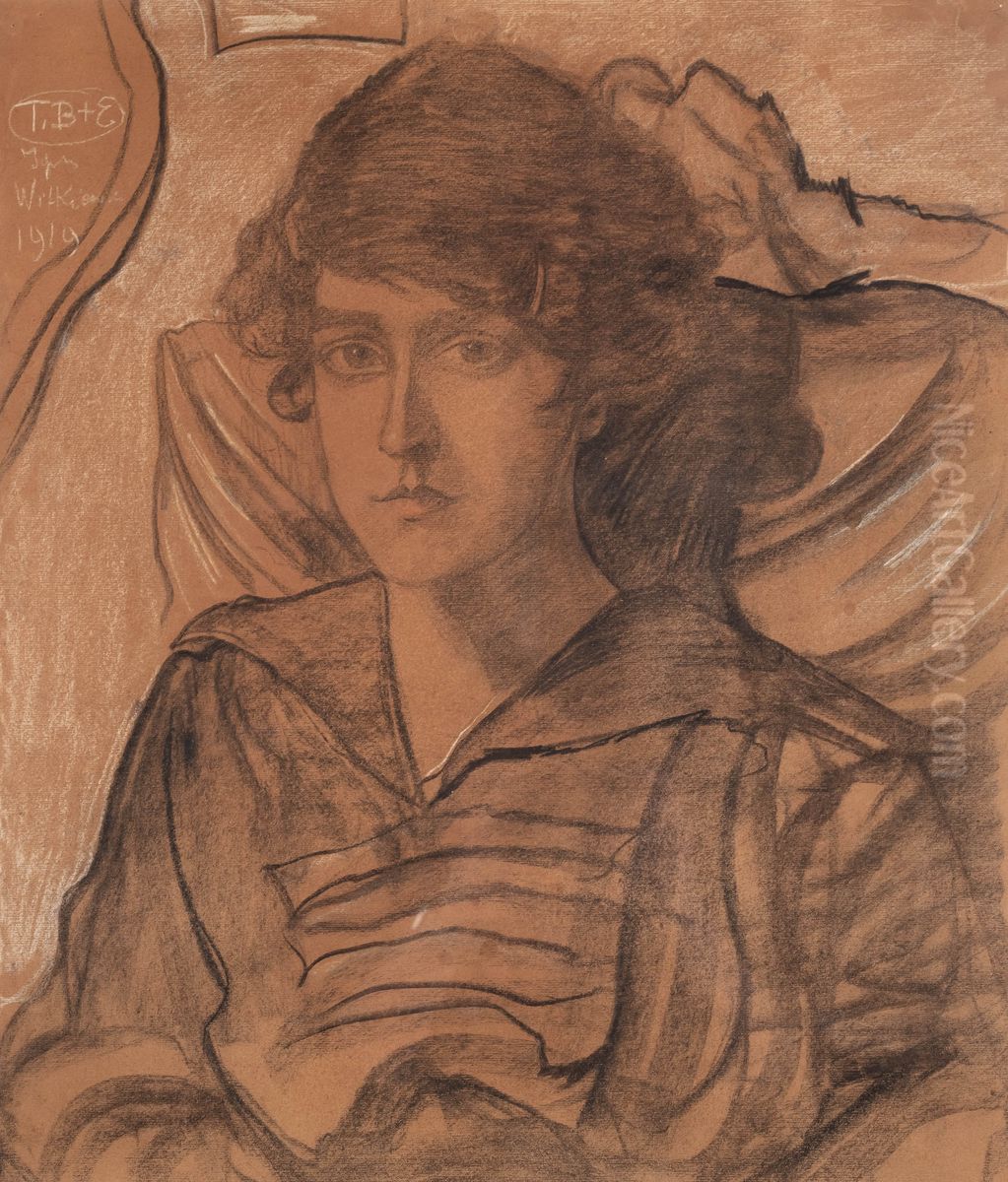 Portrait of Maria Plucinska nee Niklas Oil Painting by Stanislaw Ignacy Witkiewicz (Witkacy)