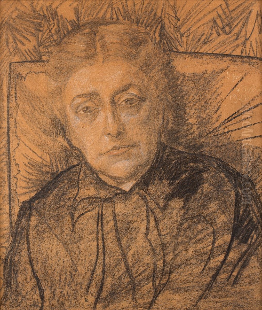 Portret Matyldy Niklas z domu Lazarewicz Oil Painting by Stanislaw Ignacy Witkiewicz (Witkacy)