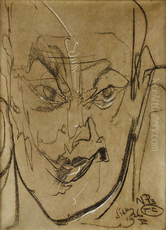 Portret mezczyzny Oil Painting by Stanislaw Ignacy Witkiewicz (Witkacy)