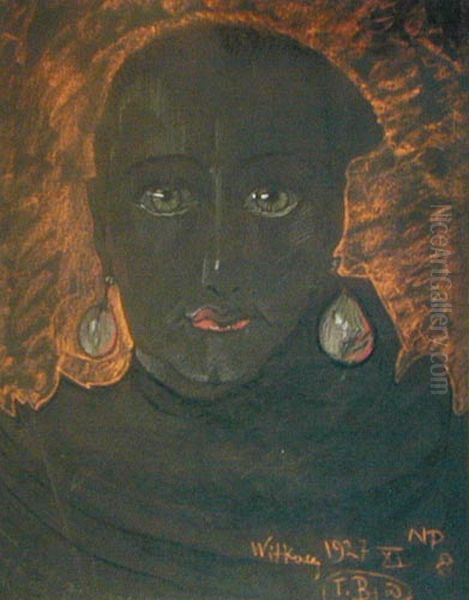 Portrait of Wladyslawa Reynelowa, The Queen of hell Oil Painting by Stanislaw Ignacy Witkiewicz (Witkacy)