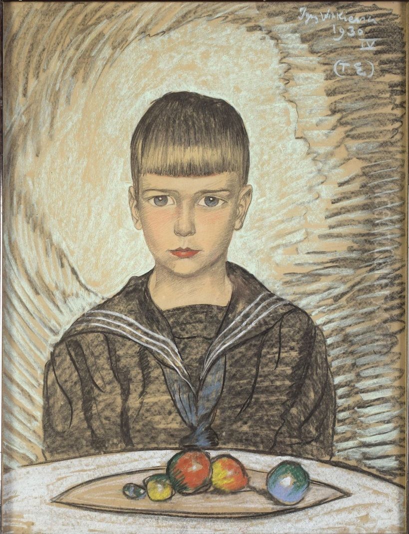 Portrait of Jozef Januszkowski Oil Painting by Stanislaw Ignacy Witkiewicz (Witkacy)