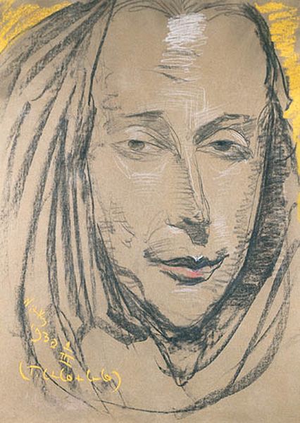 Portrait of Michal Choromanski Oil Painting by Stanislaw Ignacy Witkiewicz (Witkacy)