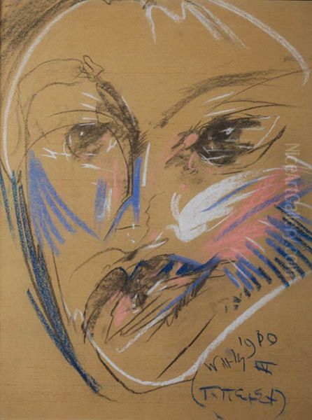 Portret Pani Leszczynskiej Oil Painting by Stanislaw Ignacy Witkiewicz (Witkacy)