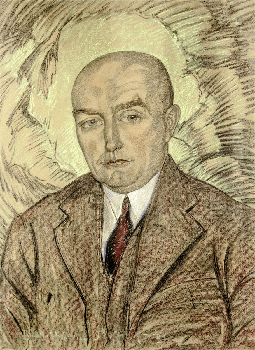 Portrait of a man Oil Painting by Stanislaw Ignacy Witkiewicz (Witkacy)