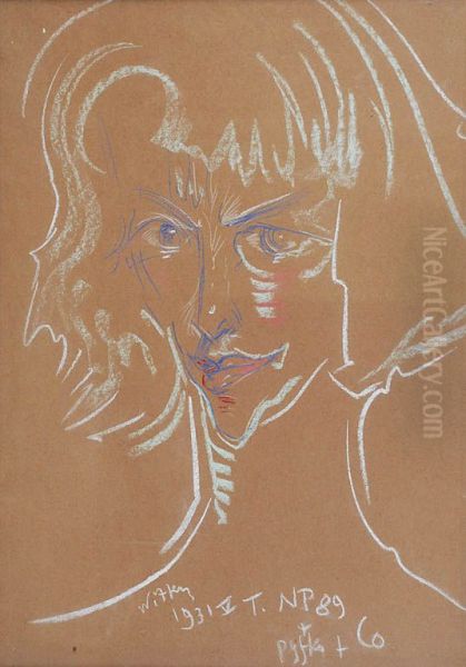 Portrait of a woman Oil Painting by Stanislaw Ignacy Witkiewicz