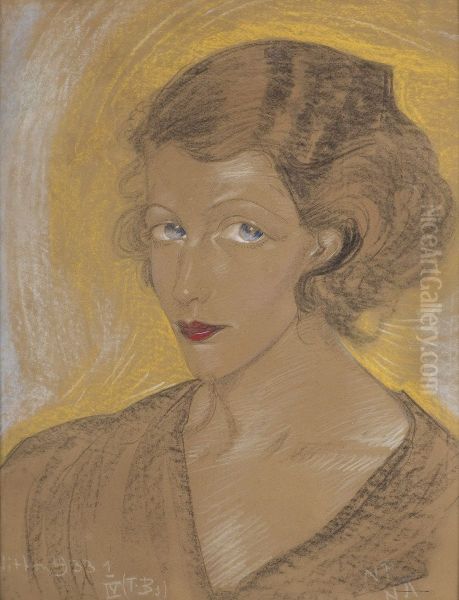 Portret kobiecy Oil Painting by Stanislaw Ignacy Witkiewicz