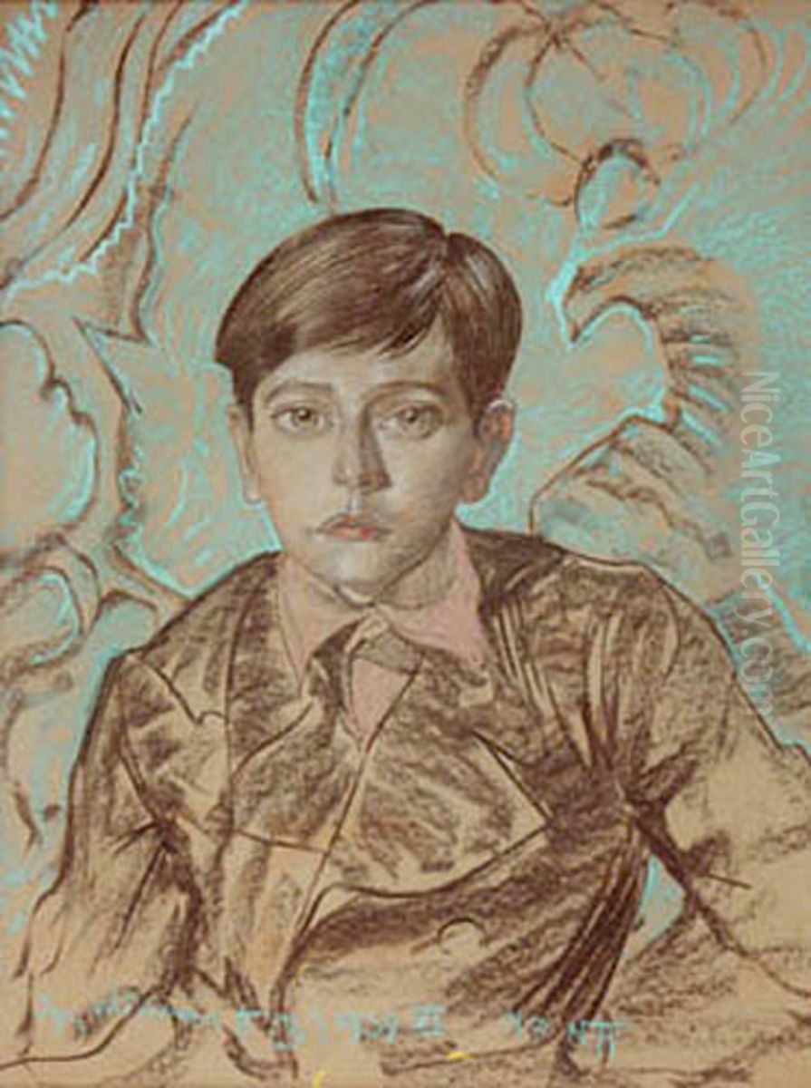 Portret Romana Ducha Oil Painting by Stanislaw Ignacy Witkiewicz (Witkacy)