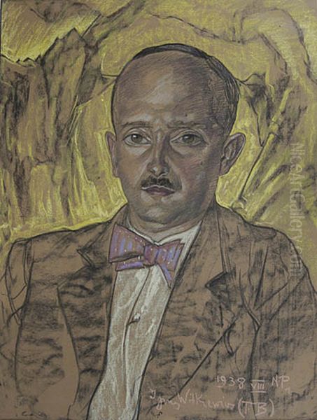 Portrait of Stefan Dembicki Oil Painting by Stanislaw Ignacy Witkiewicz (Witkacy)