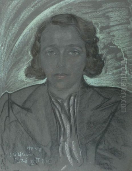 Portret kobiety Oil Painting by Stanislaw Ignacy Witkiewicz