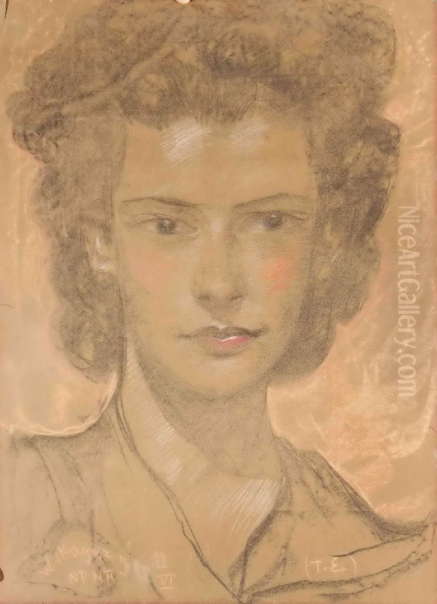 Portrait of a woman Oil Painting by Stanislaw Ignacy Witkiewicz (Witkacy)