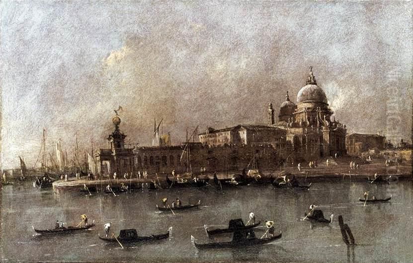 A View of the Entrance to the Grand Canal Oil Painting by Francesco Guardi