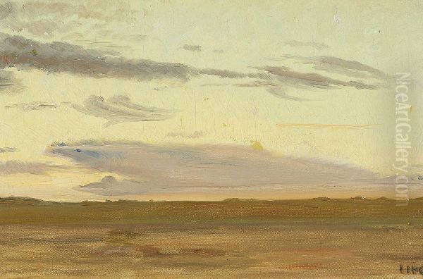 Solnedgang, Skagen. Oil Painting by Michael Peter Ancher