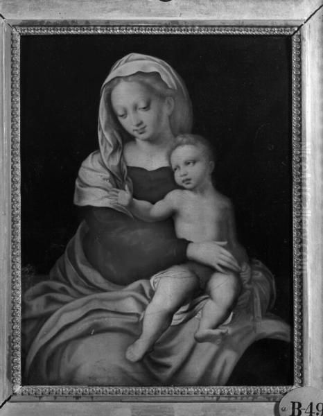 Virgin and Child Oil Painting by Bernardino Luini