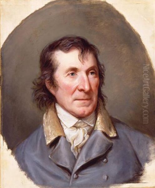 Gilbert Stuart (1755-1828) Oil Painting by Charles Willson Peale