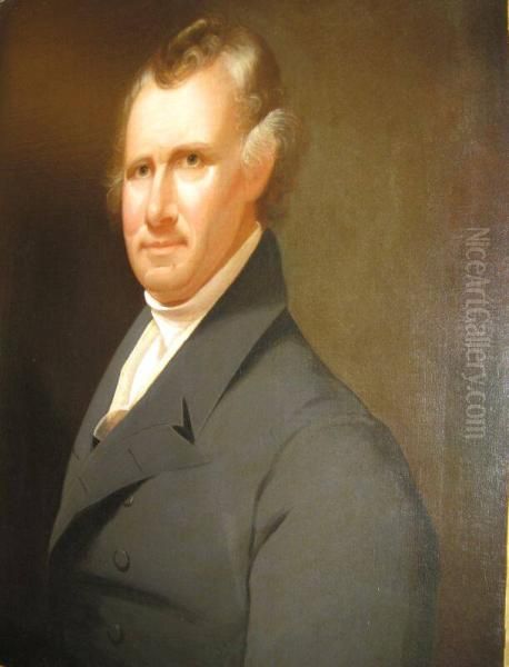 Self-Portrait Oil Painting by Ezra Ames