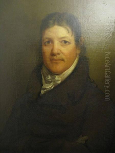 John Randolph of Roanoke Oil Painting by John Wesley Jarvis