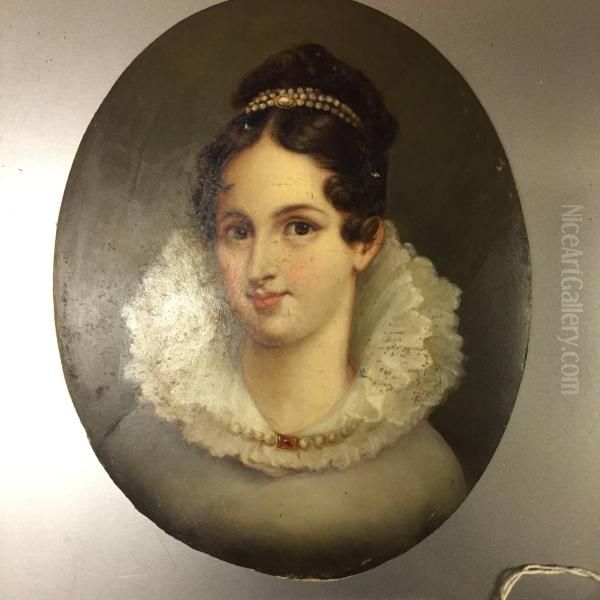 Mrs. Philip Schuyler (1790-1855) Oil Painting by John Trumbull