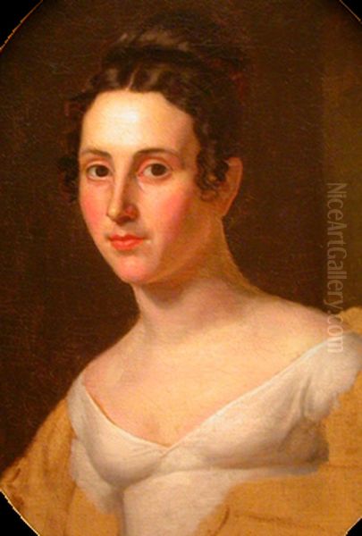 Theodosia Burr (Mrs. Joseph Alston) Oil Painting by John Vanderlyn