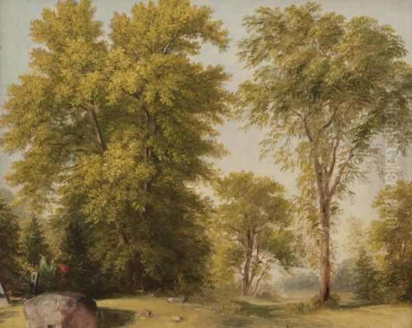 Study from Nature, Hoboken, New Jersey Oil Painting by Asher Brown Durand