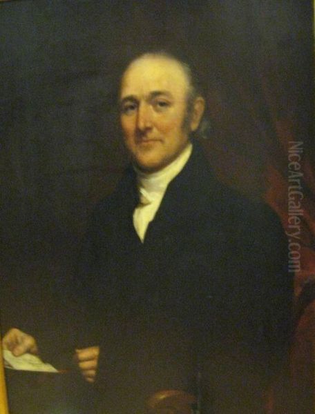 John Adam Milderberger (ca. 1775-1858) Oil Painting by Samuel Lovett Waldo