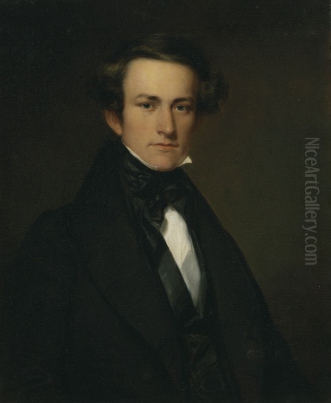 John W. Casilear (1811-1893) Oil Painting by Asher Brown Durand