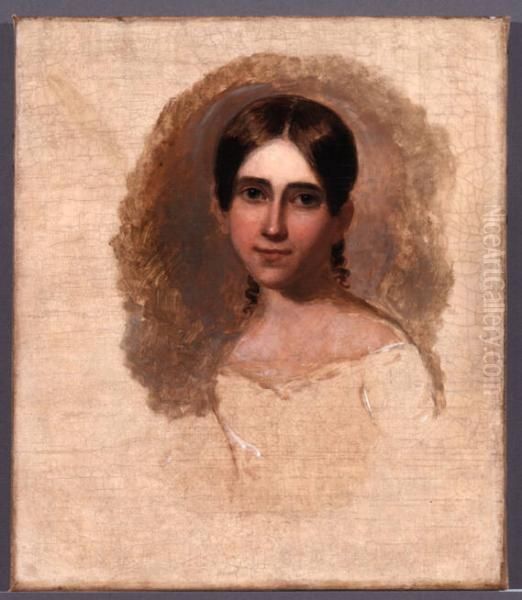 Caroline Durand Oil Painting by Asher Brown Durand