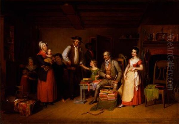 The Pedlar Oil Painting by Asher Brown Durand