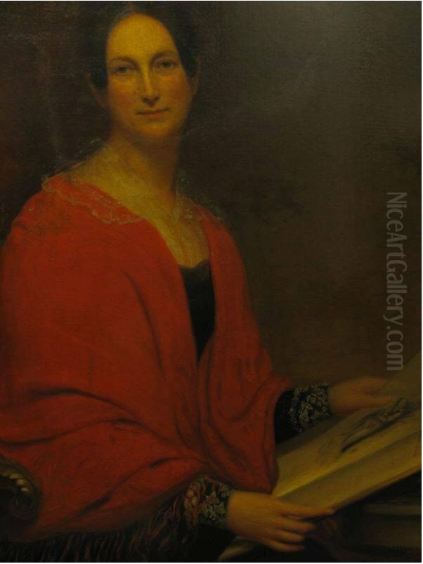 Mrs. Benjamin Aymar (1791-1843) Oil Painting by Samuel Stillman Osgood