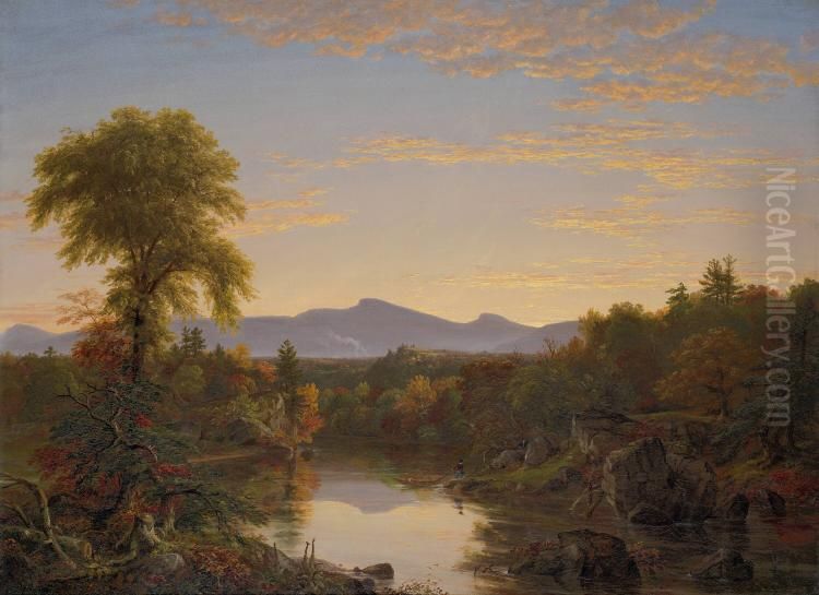 Catskill Creek, New York Oil Painting by Thomas Cole