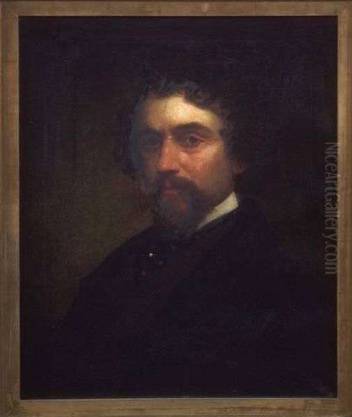 Mathew B. Brady (ca. 1823-1896) Oil Painting by Charles Loring Elliott