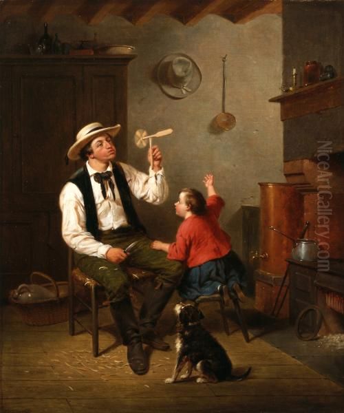 The Wind Mill Oil Painting by Francis William Edmonds