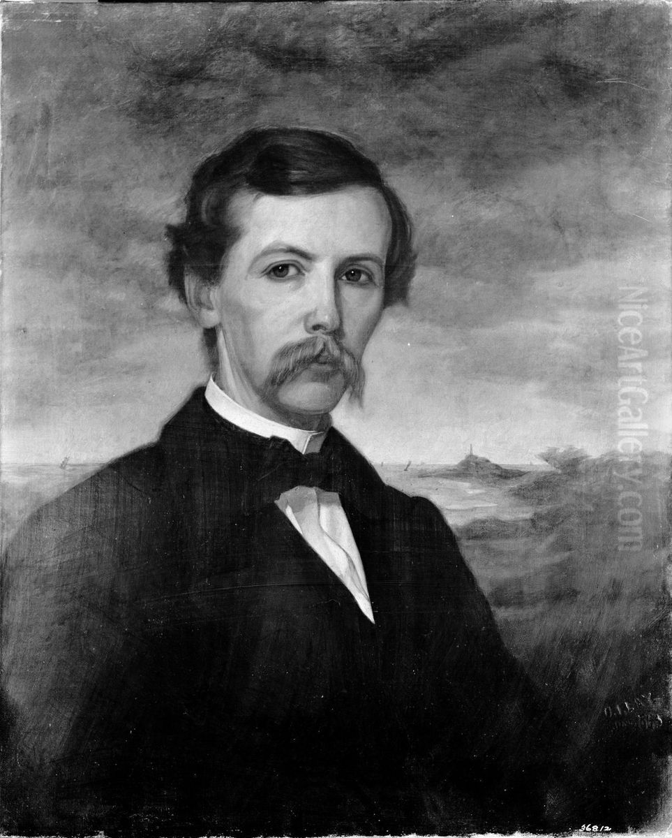 Abraham Caulkins Morris (1822-1879) Oil Painting by Oliver Ingraham Lay