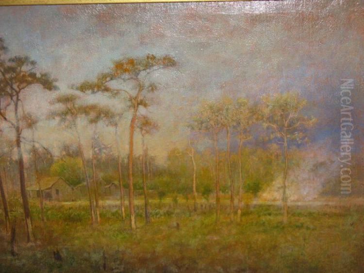 Turpentine Camp at Tarpon Springs, Florida Oil Painting by George Inness