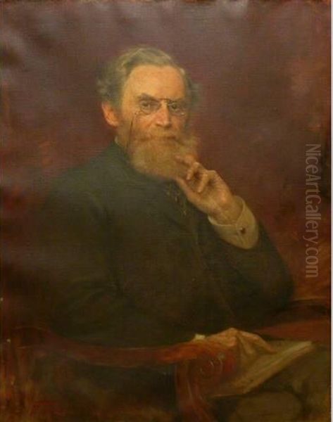 Carl Schurz (1829-1906) Oil Painting by Arthur Ferraris