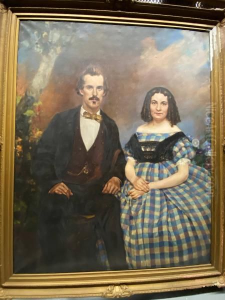 Mr. and Mrs. Newton Cannon Oil Painting by Agnes Lawrence Pelton