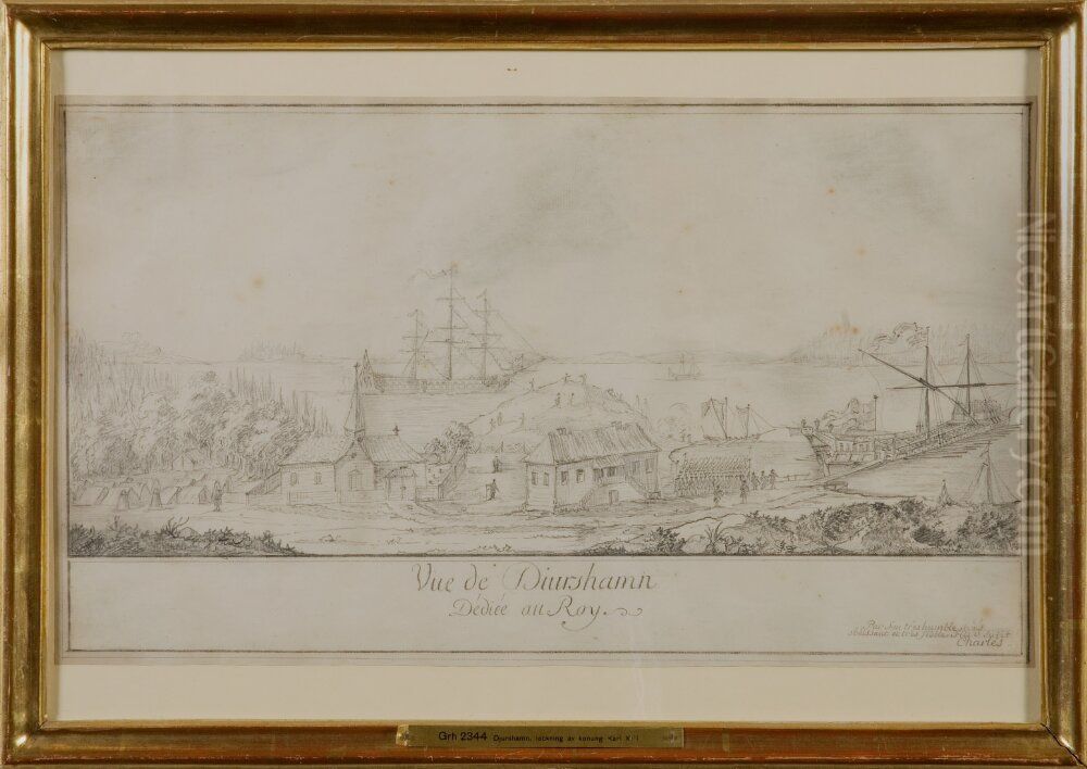Djurshamn Oil Painting by Charles XIII of Sweden