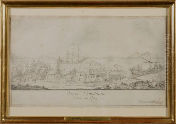 Djurshamn Oil Painting by Charles XIII of Sweden