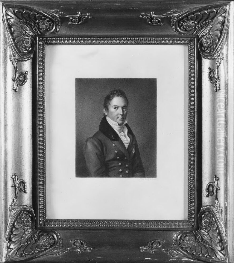 Per Ulmgren (1767-1846), expeditionssekreterare, konstsamlare Oil Painting by Maria Rohl