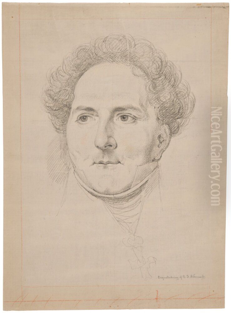 Portratt av Karl XIV Johan Oil Painting by Olof Johan Sodermark