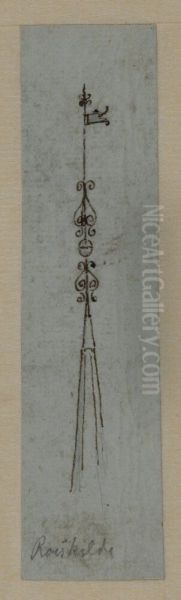 Tornspira, Roskilde Oil Painting by Jorgen Roed